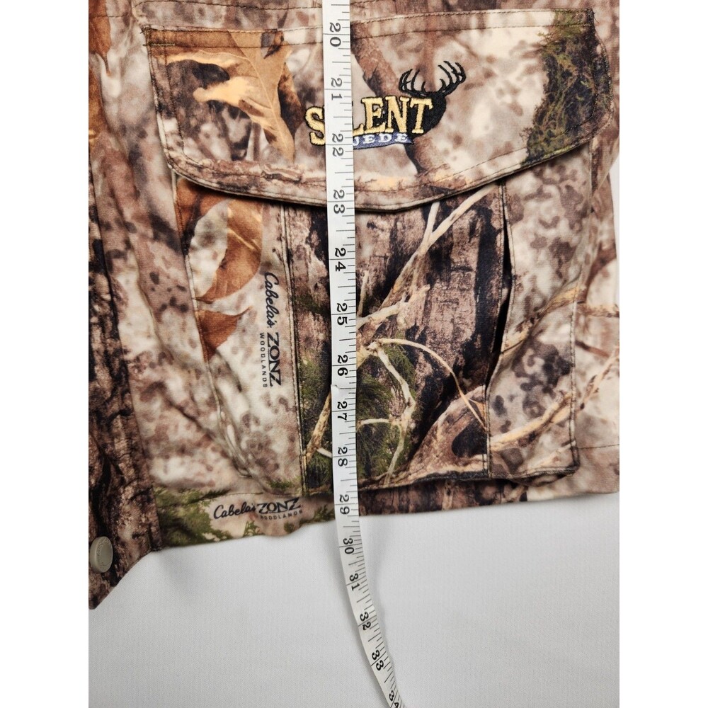 Cabelas Silent-Suede Scent-Lok Hunting Parka Mens L Zonz Woodlands Outdoors - Picture 5 of 16